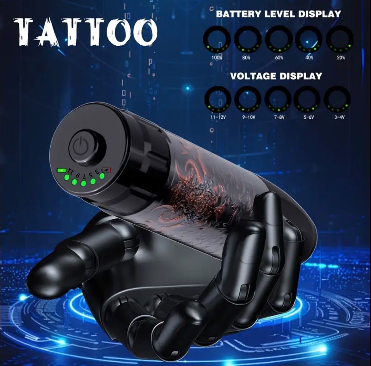 Wireless Tattoo Pen — Demon UV Edition